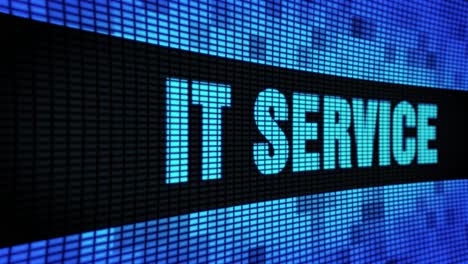 it service on a digital display