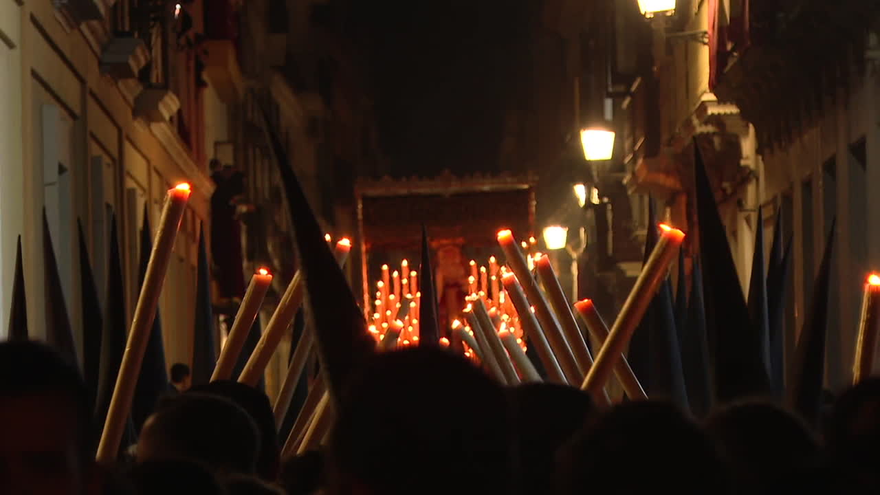 Holy Week Procession at Night
