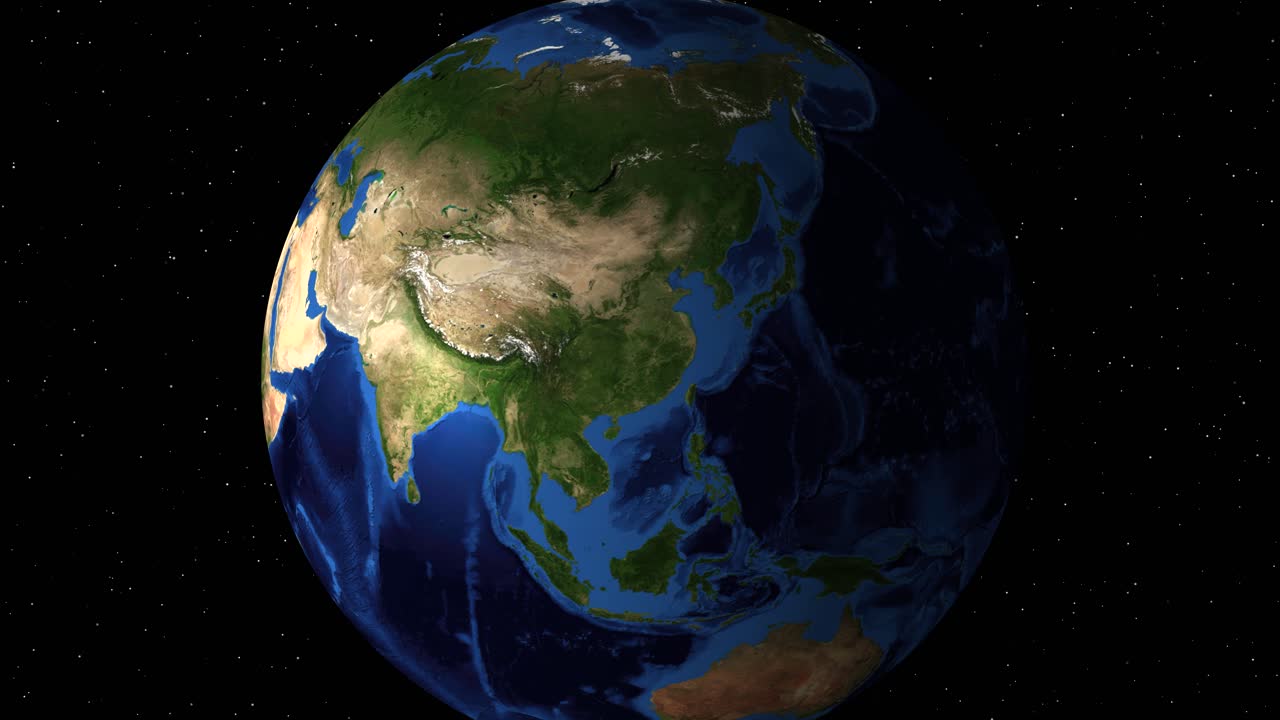 지구 도에서 파키스탄에 대한 지리적 초점