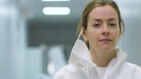 Portrait-of-Female-Doctor-in-Protective-Suit-in-Hospital