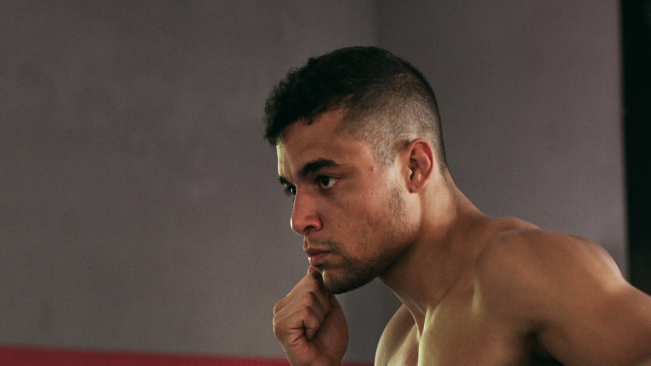 다가오는 싸움에 집중했습니다.