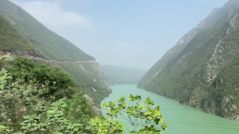 wujiang river between two mountains