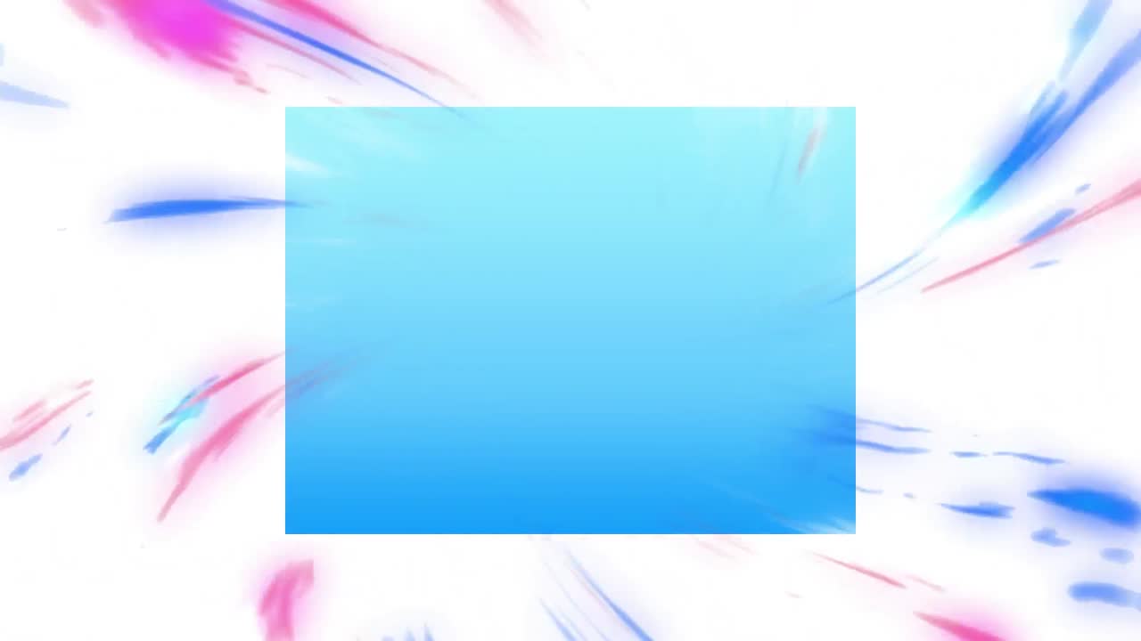 animación de coloridas formas geométricas en movimiento y luces sobre fondo blanco