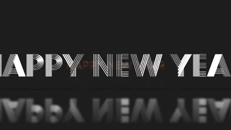 Rolling-Happy-New-Year-text-on-black-gradient