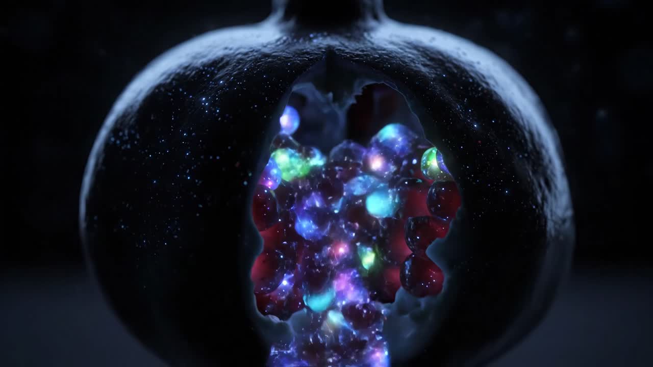 Glowing Pomegranate Seeds