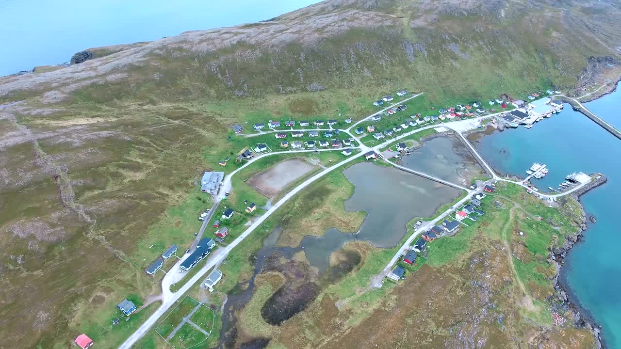 노르웨이 북부의 북쪽 케이프 (nordkapp).