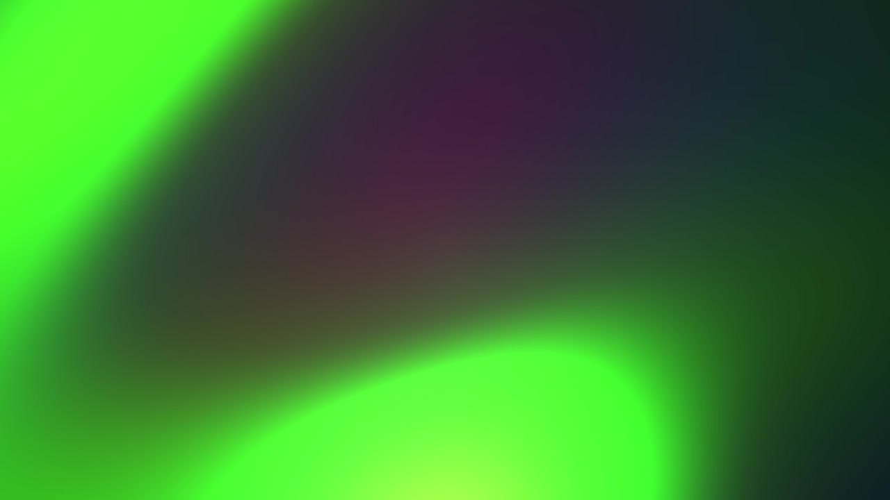 Abstract Motion Background with Glowing Green Light and Dark Gradient