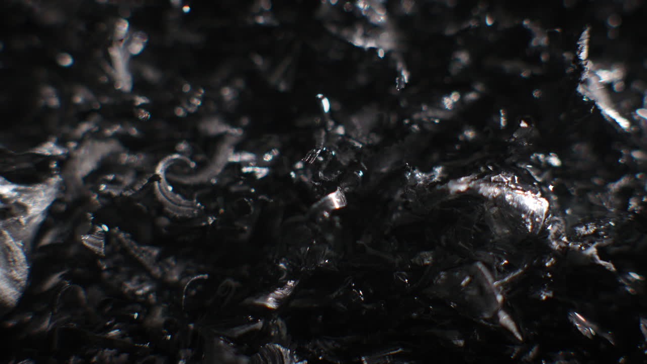 Silver fillings close-up