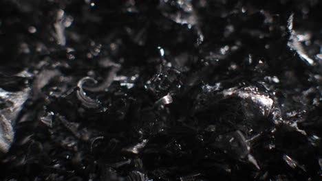 silver fillings close-up