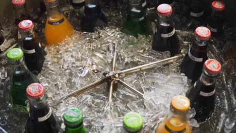 thai slushy maker making ice cold refreshing beverages on the streets of bangkok, thailand