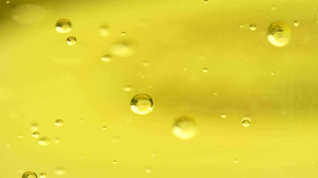 burbujas de gel que se elevan