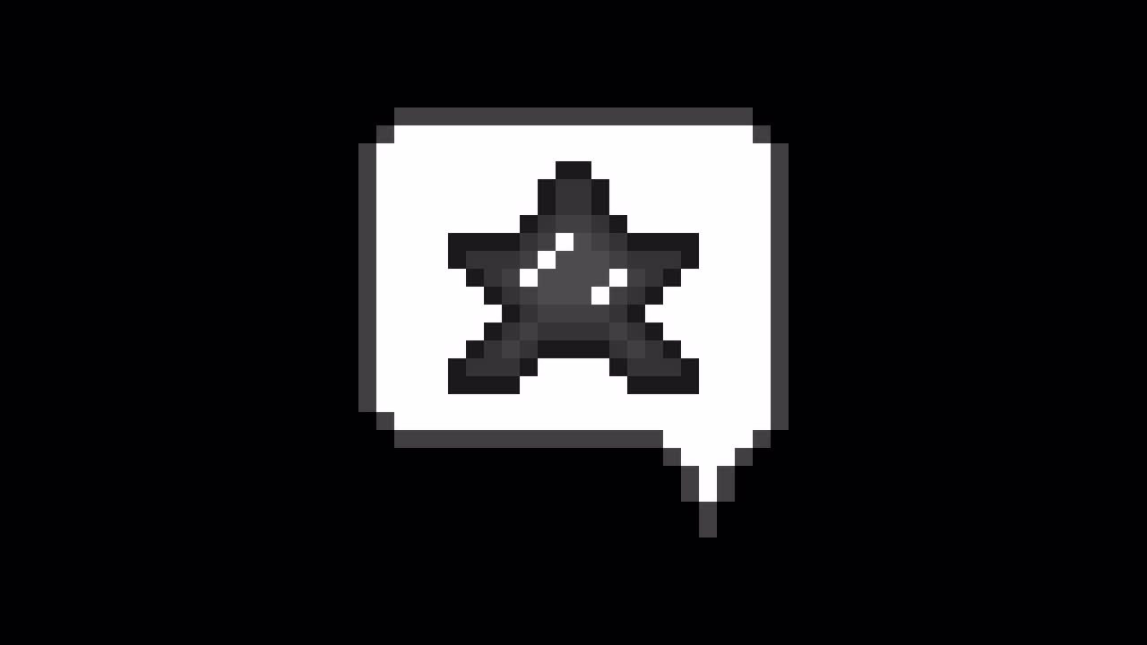 Pixel art animation icon speech bubble star (6)
