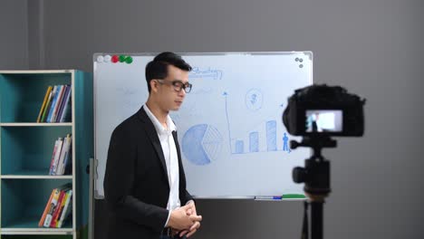 asian business man coaching online