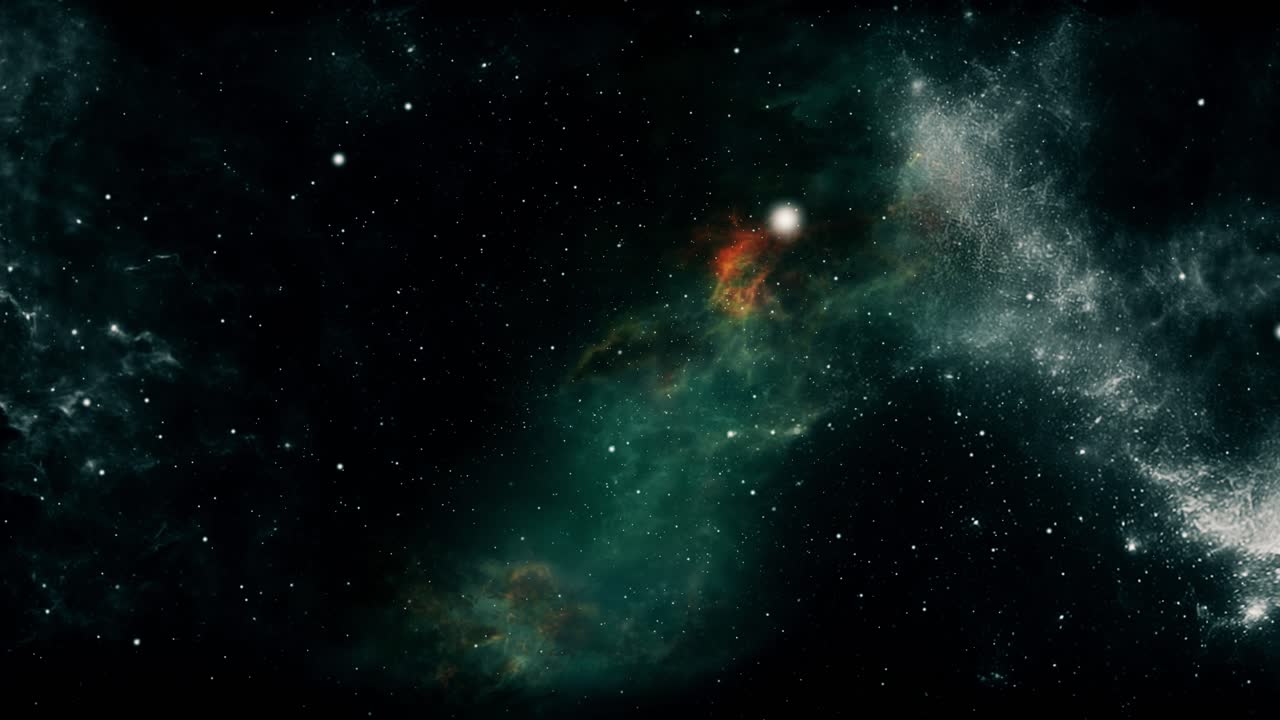 the moving, star-studded nebula clouds in the universe