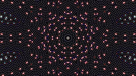Beautiful abstract kaleidoscope that shines, a radiant light that regulates the subtle movements