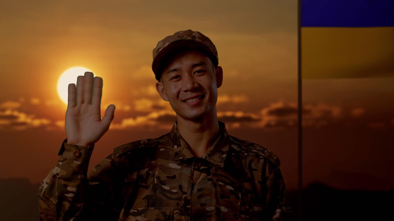 우크라이나에서 군인 환영