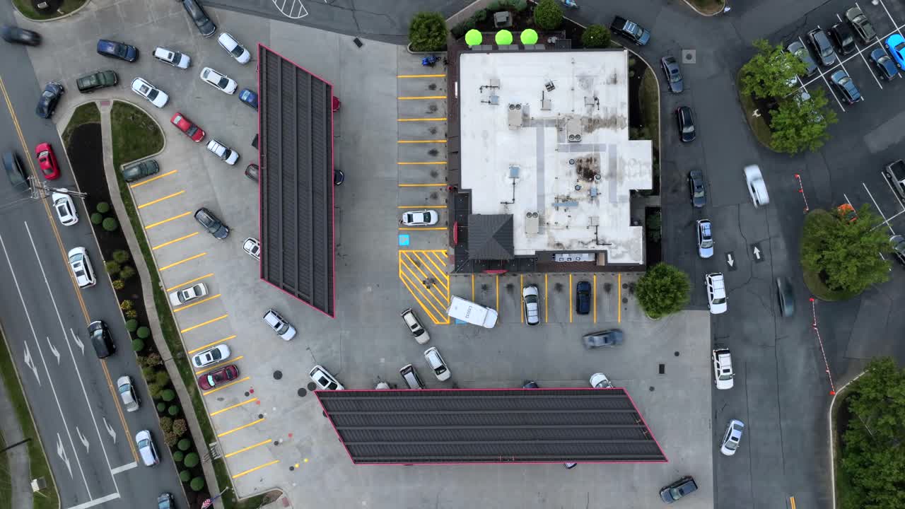 estación de servicio ocupada