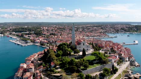 Beautiful-Croatia-Landscape-on-Istria-Peninsula---Aerial-Establishing-Drone-View