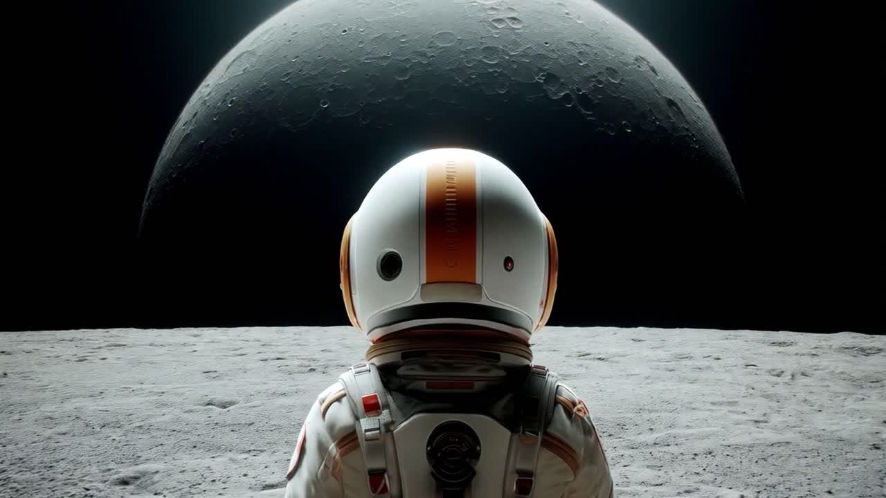 Astronaut på månen