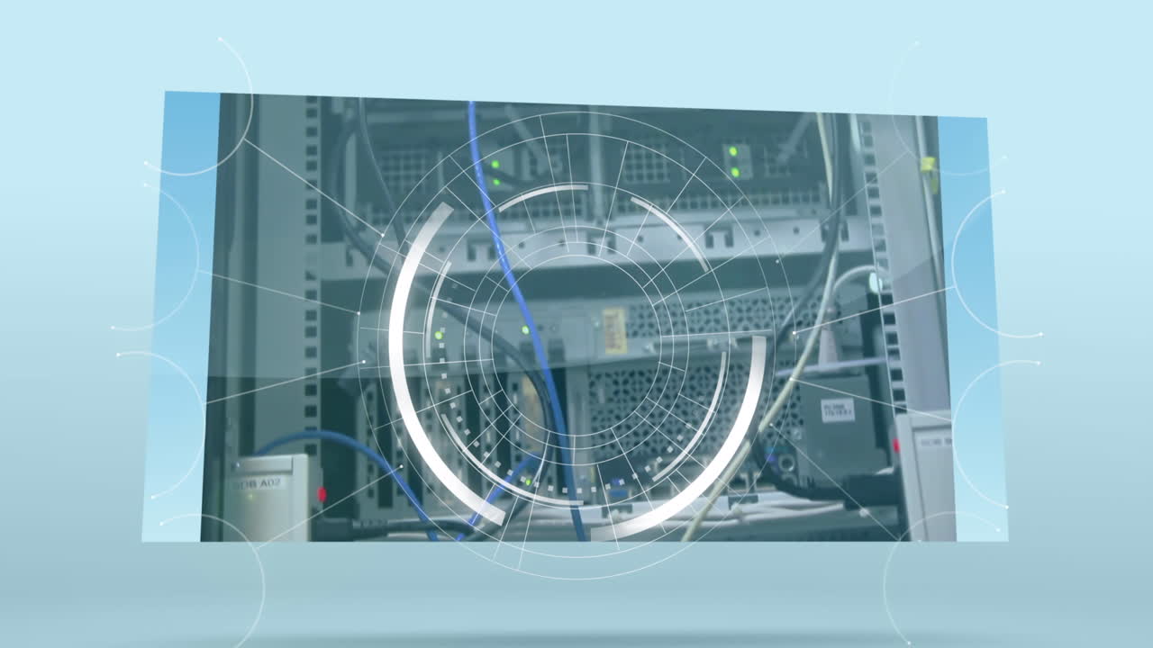 Animation of data processing over diverse it engineers by computer server