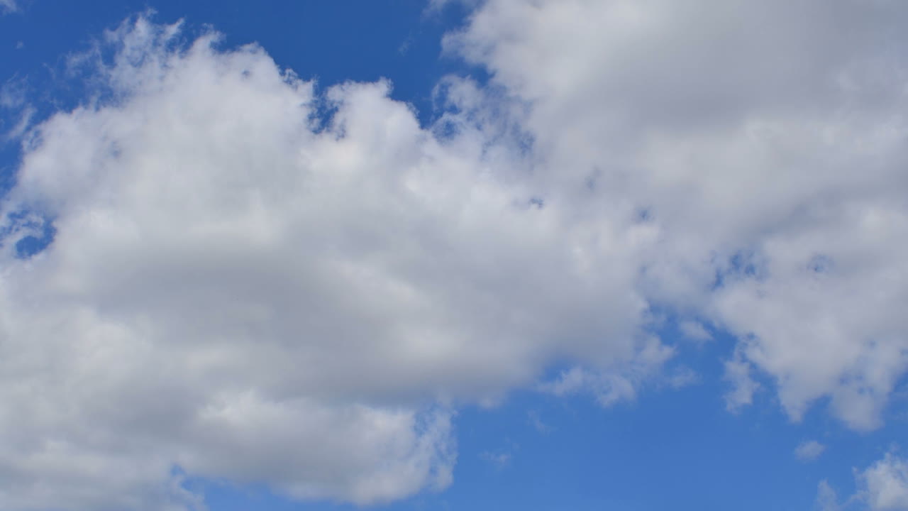 Clouds in the sky. Timelapse. Shooting in the spring