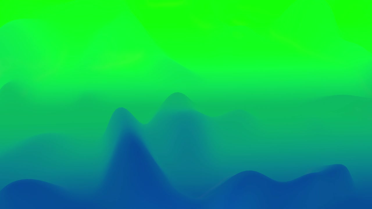 4k bucle sin costuras con fluidos abstractos gradientes verdes azules, superficie ondulada de brillo interno. hermosos gradientes de color como fondo líquido abstracto, animación suave. 3d en estilo moderno plano agradable