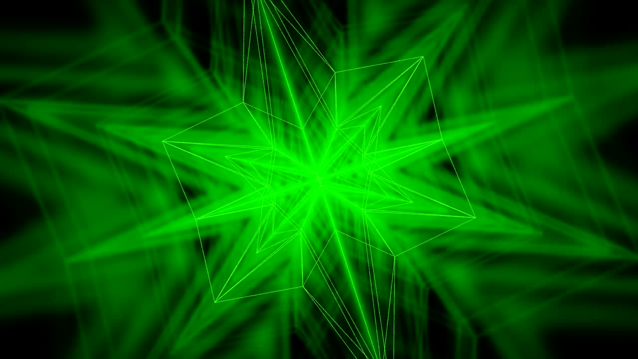 Futuristisk abstrakt med glødende elektriske lyse neonlinjer VJ-loop 3D-gengivelse