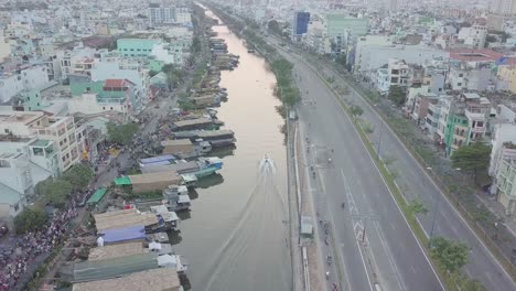 aerial flyover of river 3