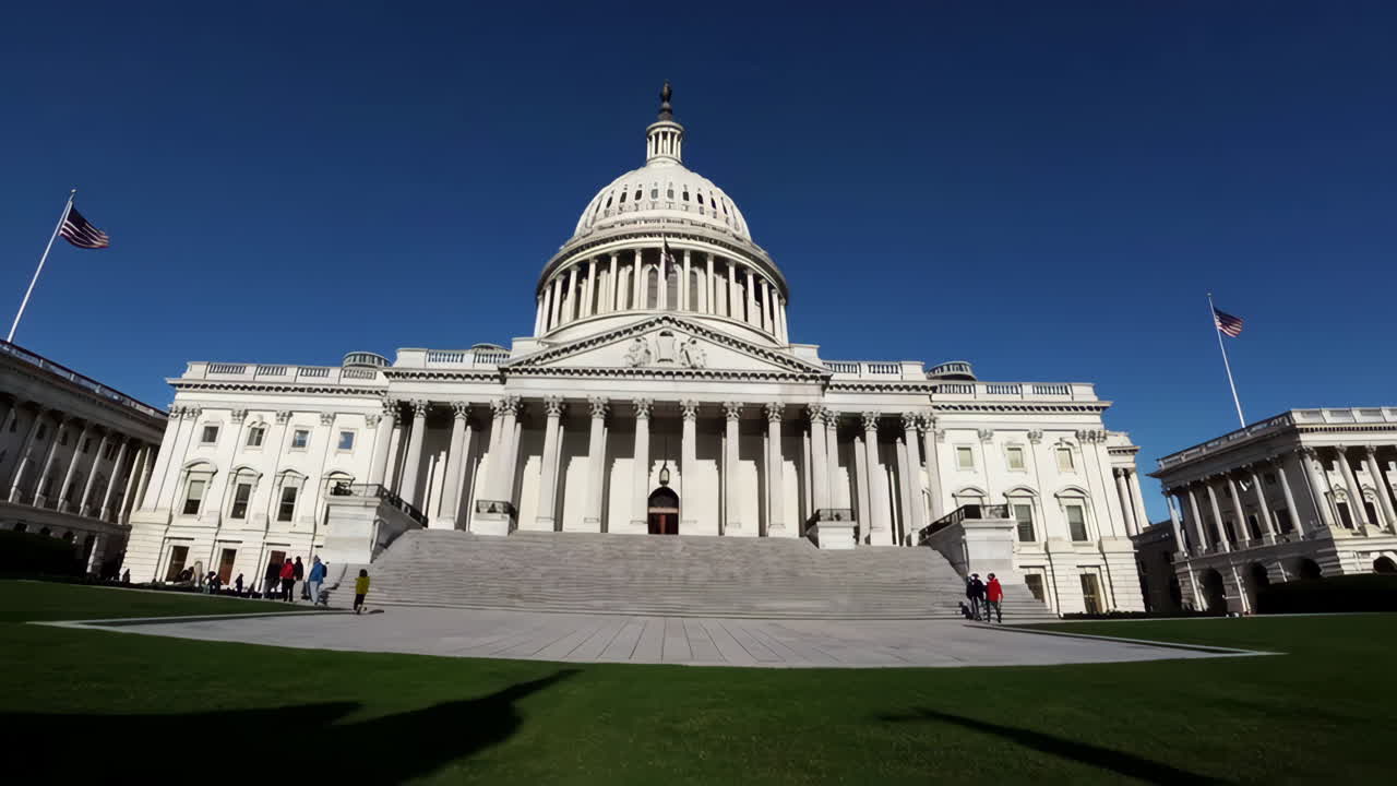 The United States Capitol Building on a Clear Day