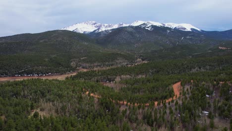 Flyover-the-Rocky-Mountains.-Pikes-Peak