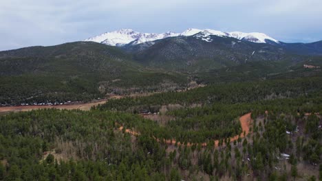 Überflug-über-Die-Rocky-Mountains.-Pikes-Peak