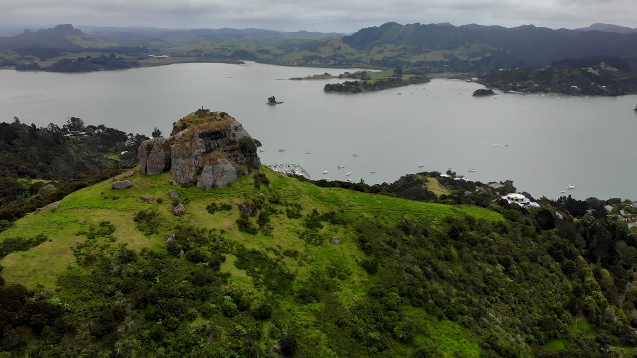 st의 높은 각도의 공중 촬영