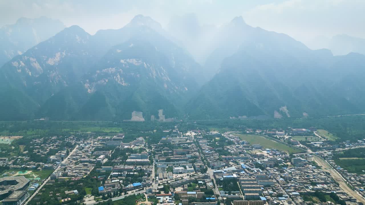 Revealing aerial capturing Hua Shan mountain, China