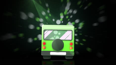ilustración verde de un vehículo todo terreno