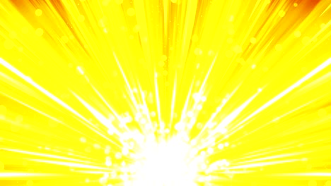cartoon beam animation. shiny sun background. sunburst rays in heaven. abstract loop design.