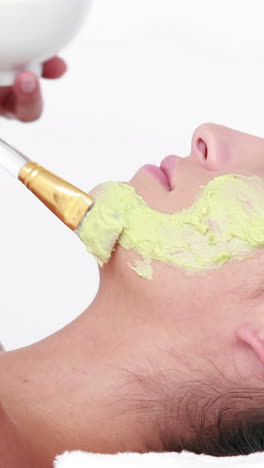 woman enjoying a facial treatment