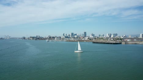 more of the beautiful bay and sailboats slowly passing along the waters