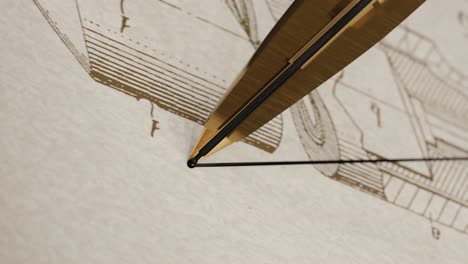 3D animation showing the inner workings of a ball point pen