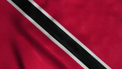 bandera nacional de trinidad y tobago - animación de bucle sin costuras de 4k de la bandera de trinidad y tabago