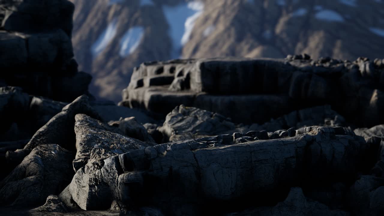 rocas y piedras en las montañas de los alpes