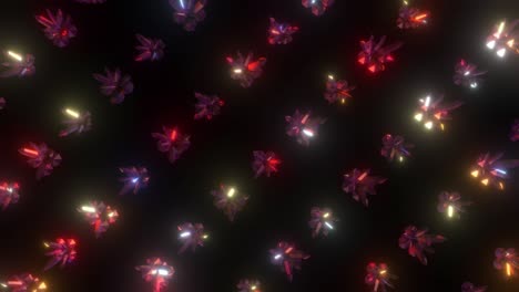abstract glowing crystal pattern