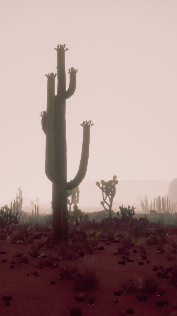 Majestic Saguaro Cactus in the Sonoran Desert