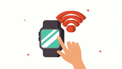 conexión de servicio wifi con reloj inteligente