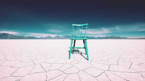 old-wooden-chair-in-a-salt-lake