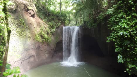 Aerial-dolly-out-view-of-Suwat-Waterfall