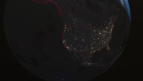 earth usa delaware night