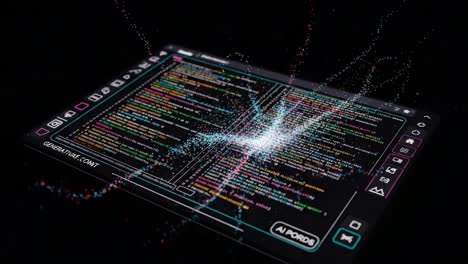 dynamic visualization of code evolution: a captivating journey through programming syntax and aesthetics in a digital environment