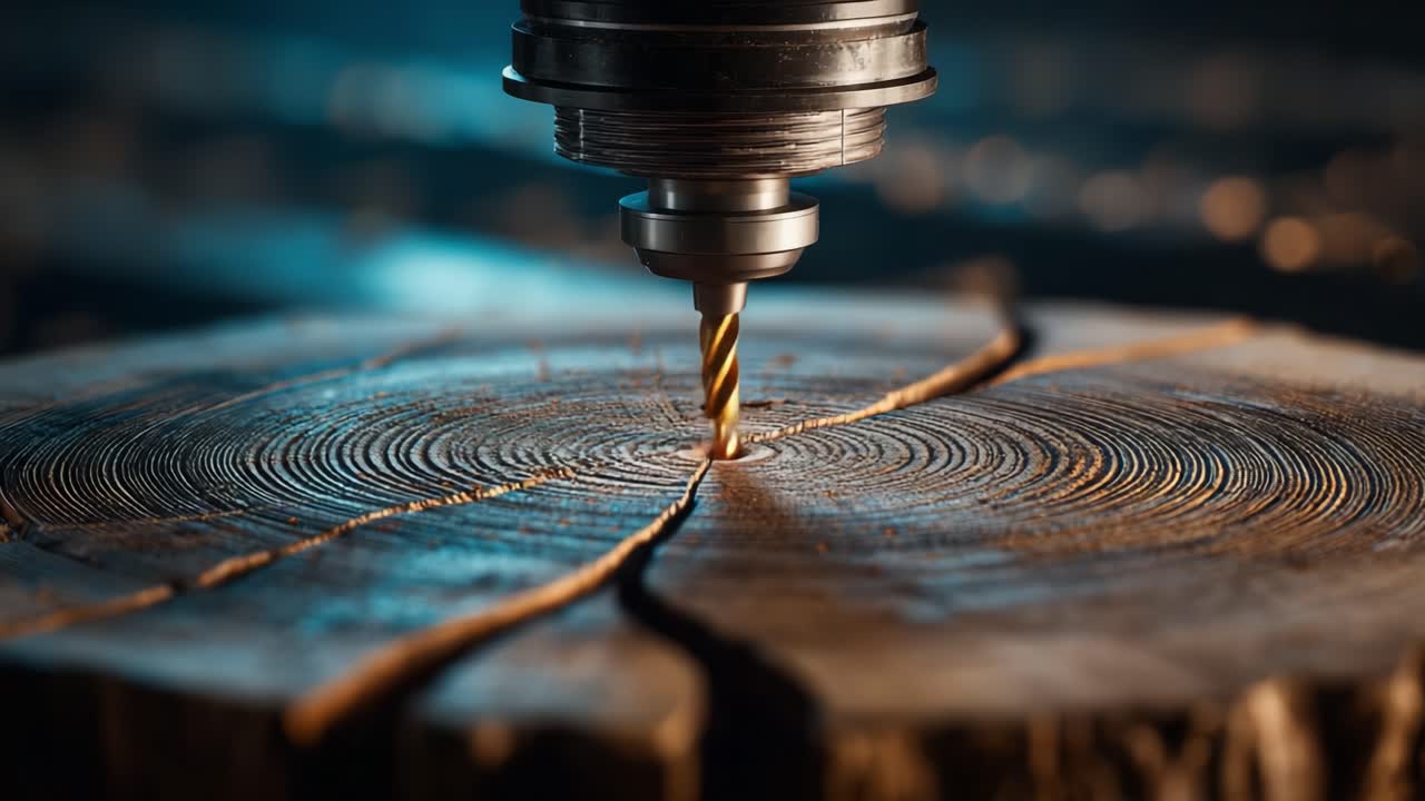 Precision Woodworking: Advanced CNC Technology Creating Intricate Patterns on Timber Surfaces with Laser-Like Detail and Craftsmanship