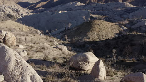 unique rock formations in a desert landscape