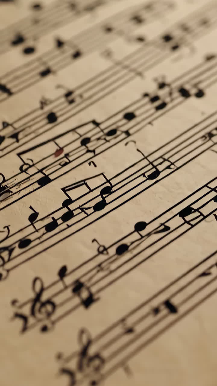 Close-up of sheet music